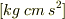 [kg\hspace{0.1cm}cm\hspace{0.1cm}{s}^{2}]
