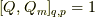 [Q,Q_m]_{q,p}=1