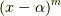 (x-\alpha )^{m}