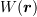 <tex>W(\bm r)</tex>