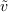 <tex>\tilde {{v}}</tex>