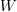 <tex>W</tex>